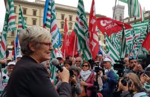 Manfiestazione sindacale a Firenze