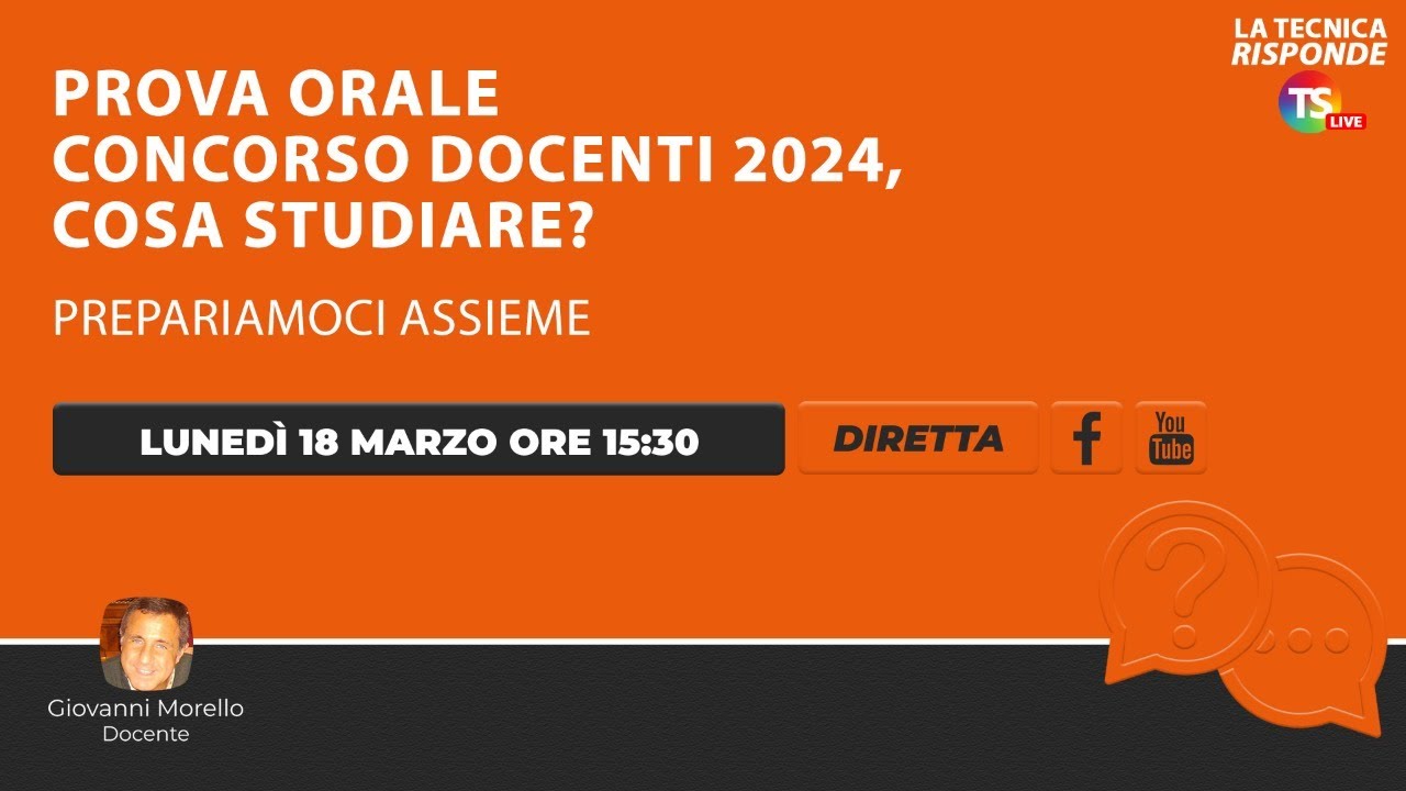 Prova Orale Concorso Docenti 2024 Quando Tecnicadellascuola.it - Prova orale concorso docenti scuola secondaria